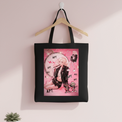 Cotton tote bag with aesthetic printCotton