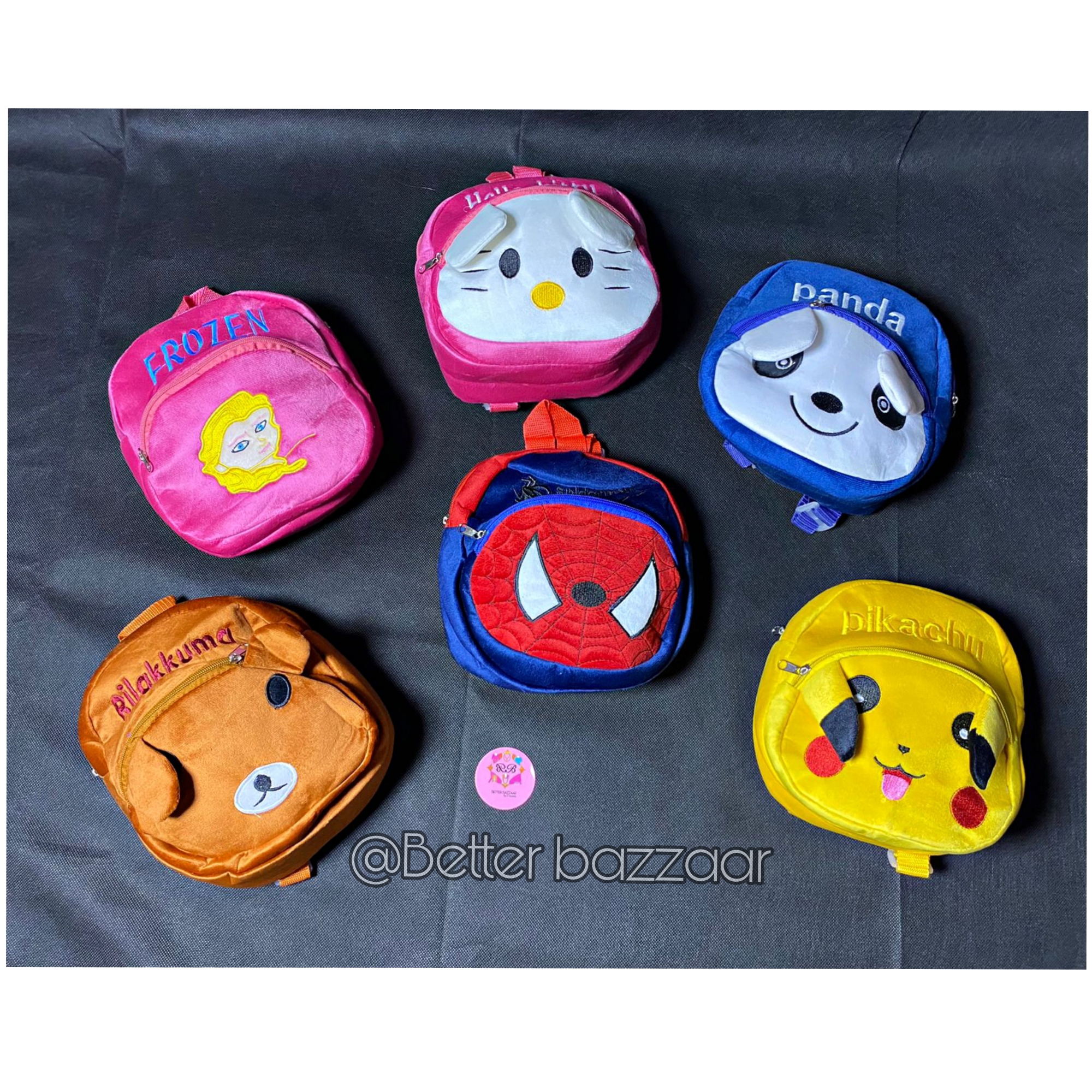 Small fluffy school bags for kids