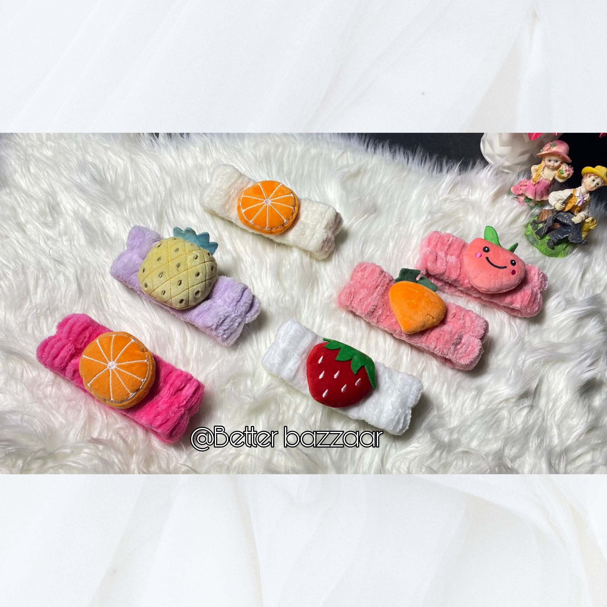 Cute fluffy headbands | facial headbands