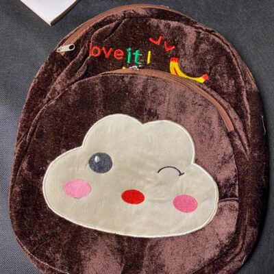 cute brown cartoon character bag