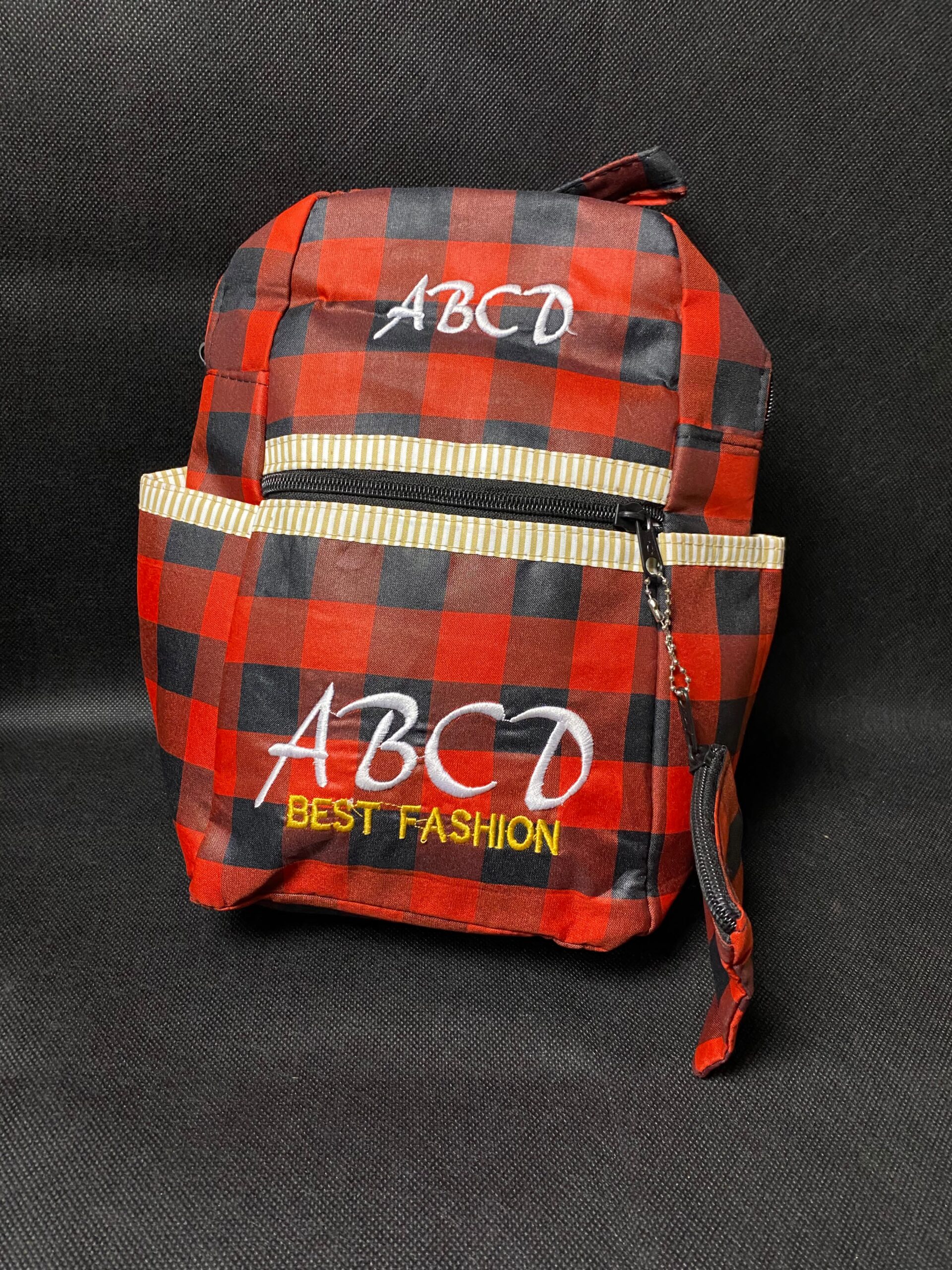 Abcd bag ( red n black)