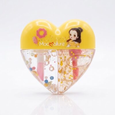 2 in 1 heart shaped lipgloss